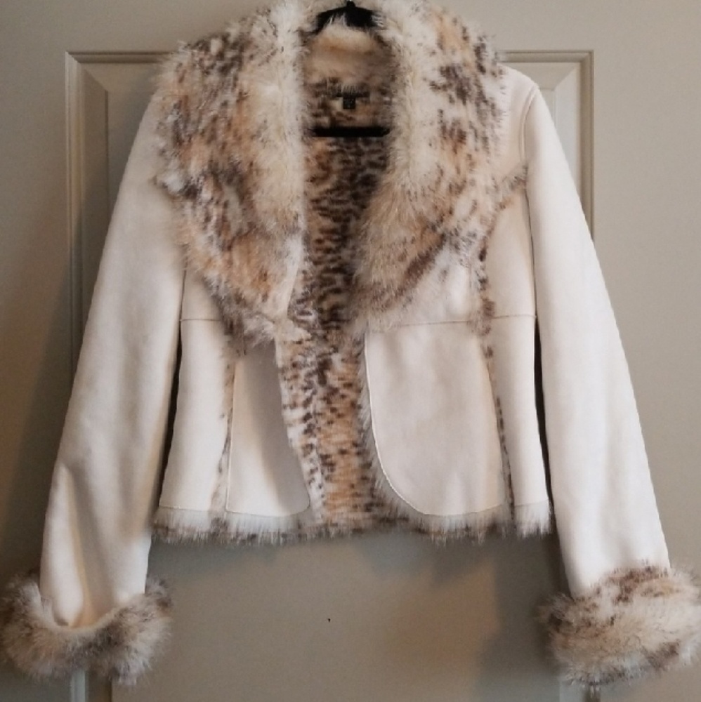 NWOT Gorgeous BeBe Fur Coat